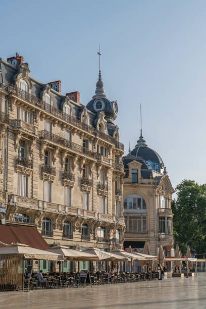 Place de la Comedie in Montpellier. Montpellier, Occitanie, France.