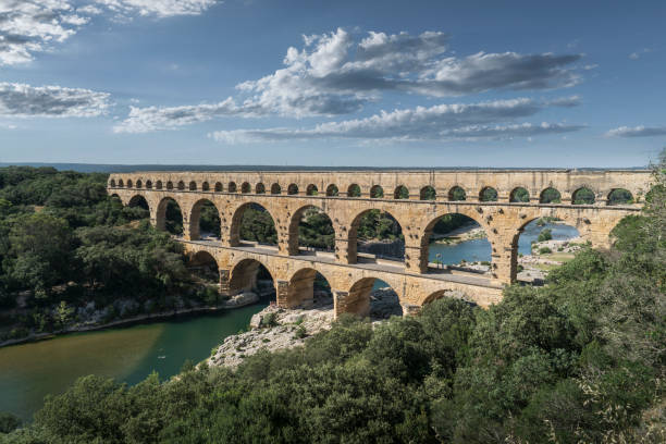 istock France, Gard. The Pont du Gard aqueduct. 1054449404