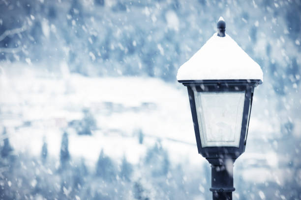 Winter and Street Lamp