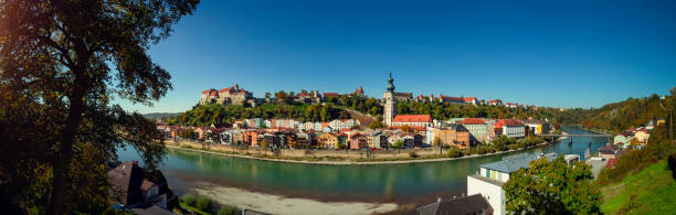 istock Burghausen Bavaria Germany 180 degree panorama 1054454686