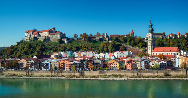 istock Burghausen Bavaria Germany 180 degree panorama 1054457088
