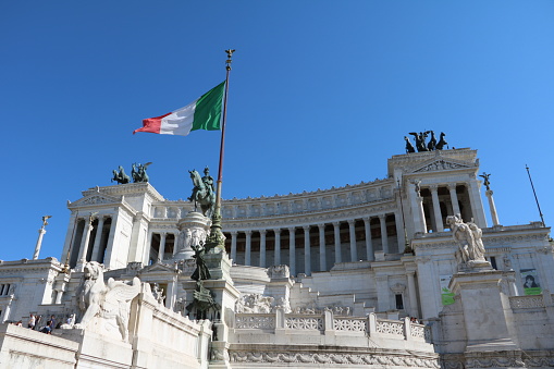 National Monument to Victor Emmanuel II at Piazza Venezia in Rome, Italy