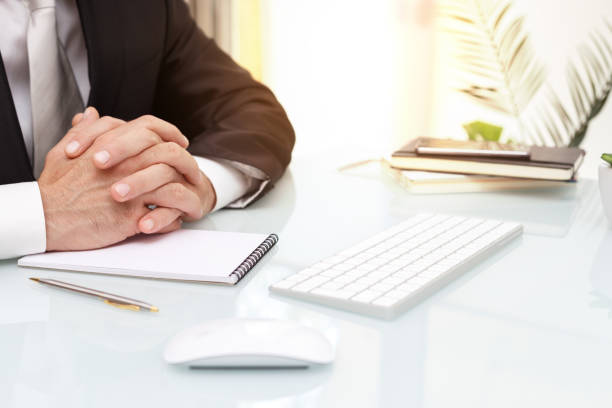 istock Male business man at work 1054457822