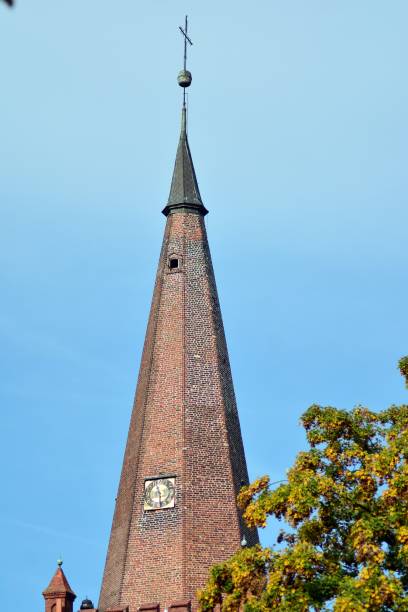 istock Fragment of the medieval Gothic church 1054461454