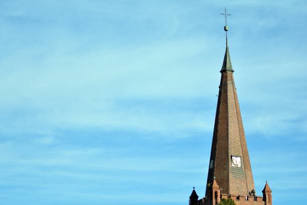 istock Fragment of the medieval Gothic church 1054461614
