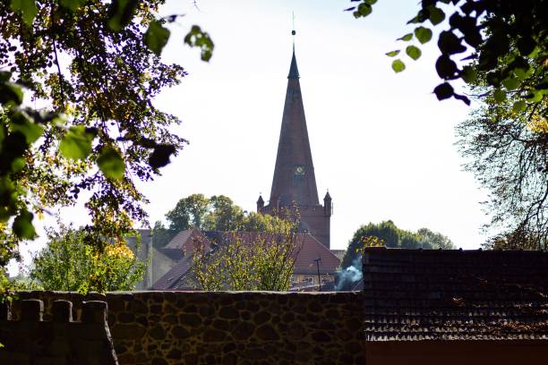 istock Fragment of the medieval Gothic church 1054462618