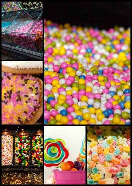 Candy Sweet Lolly Sugary Collage Photo