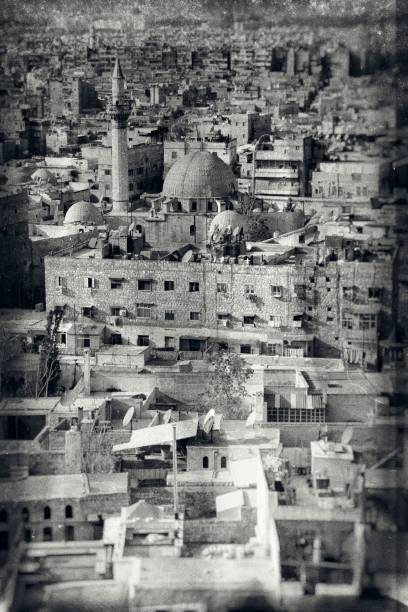 istock Old nostalgic photo of Aleppo, Syria 1054483944