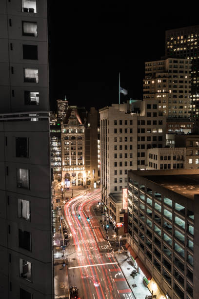 istock San Francisco 3rd Street Night from Above 1054492226