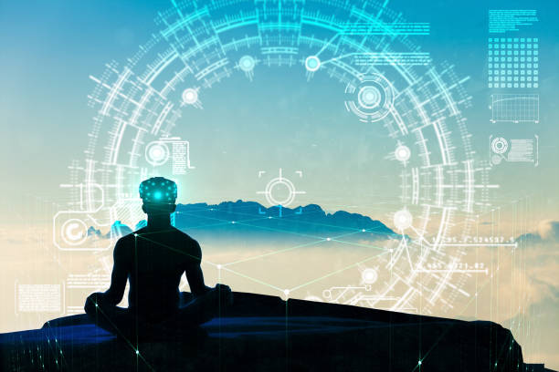 istock Greated idea with meditating by VR 1054504674