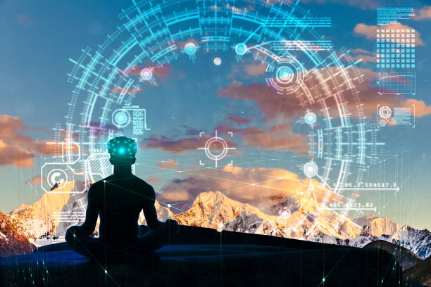 istock Greated idea with meditating by VR 1054508922