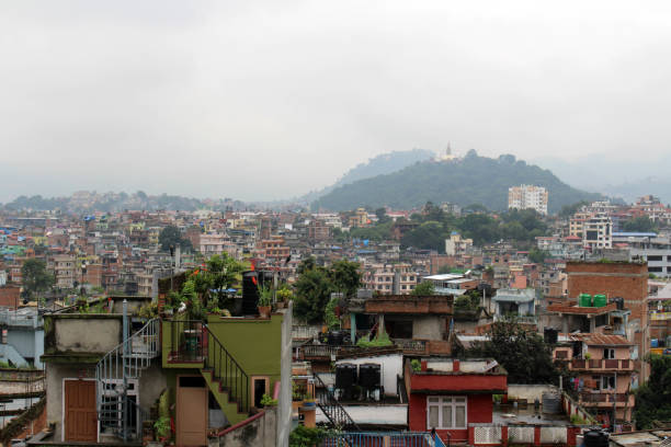 istock The view of Swayambhunath Stupa from the rooftop in Kathmandu during cloudy day 1054514708