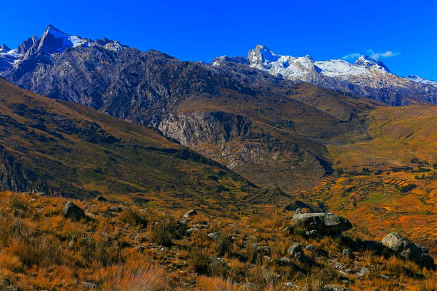 istock Idyllic Cordillera Blanca dramatic landscape - Ancash Andes, Peru 1054518424