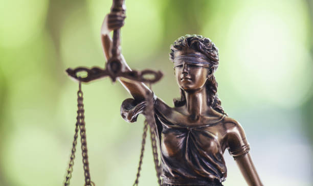 Lady Justice Statue The Statue of Justice - lady justice or Iustitia / Justitia the Roman goddess of Justice legal defense photos stock pictures, royalty-free photos & images