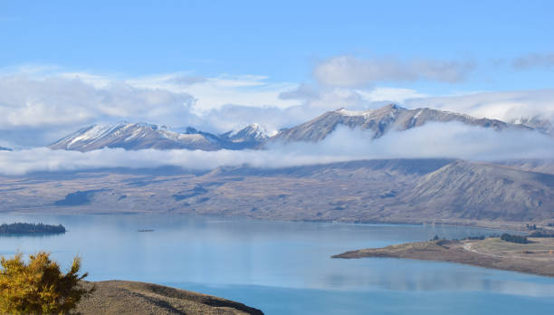 istock View of Lake Tekapo from above, at Mt John observatory 1054522914