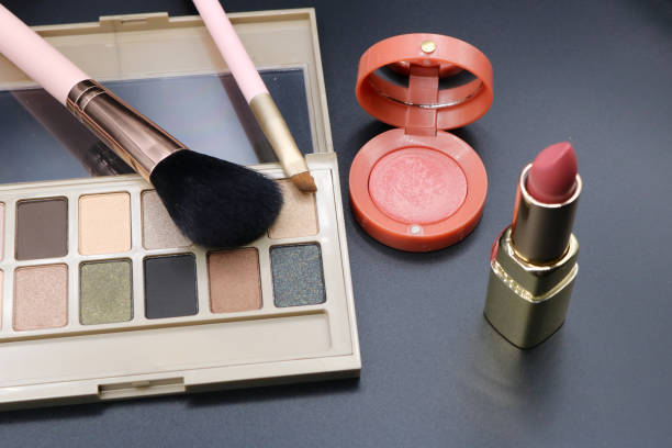 istock Cosmetics on dark background, beauty concept. 1054527090
