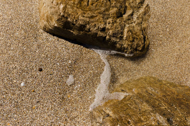 istock Background of sand, stones and water 1054532816
