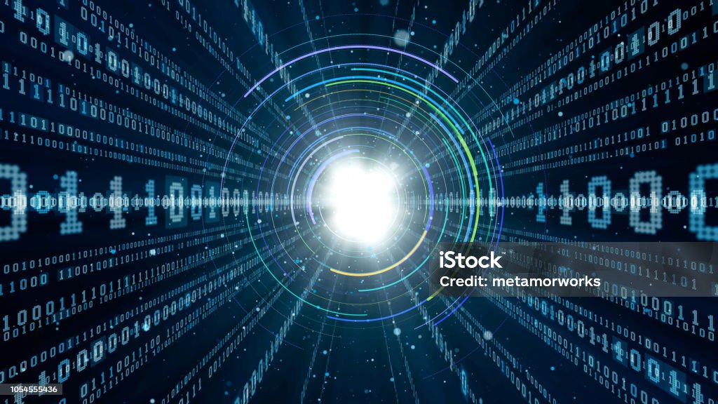 Digital Programming Network Digital Communication Network Concept Binary Code Stock Photo ...