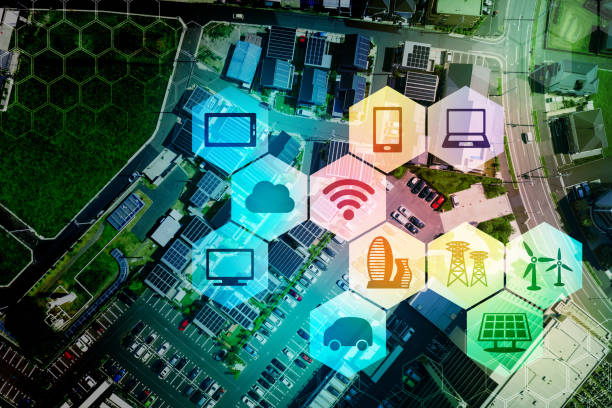 IoT (Internet of Things) concept. IoT (Internet of Things) concept. smart grid stock pictures, royalty-free photos & images
