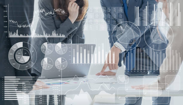 istock Business marketing concept. 1054586796