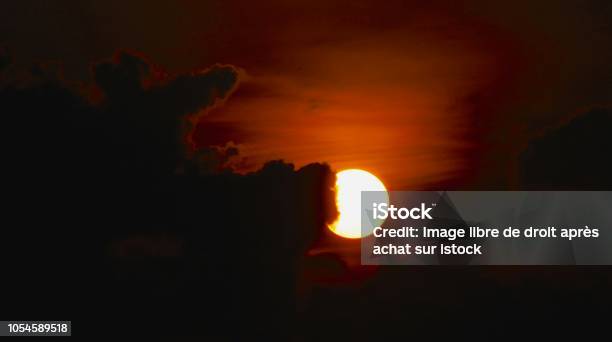 Sunset With Clouds Stock Photo - Download Image Now - Cloud - Sky, Horizontal, Italy