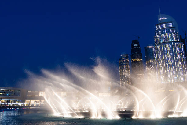 Downtown Dubai at night,UAE