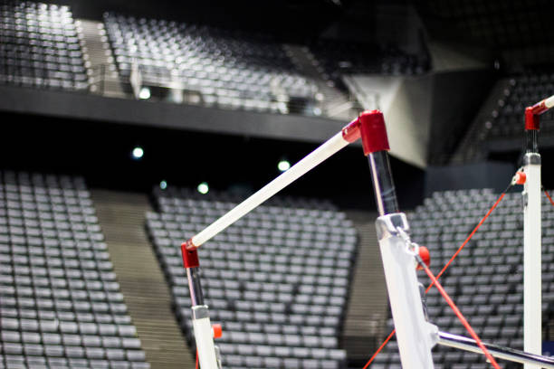 istock Gymnastic equipment in a gymnastic arena 1054612672
