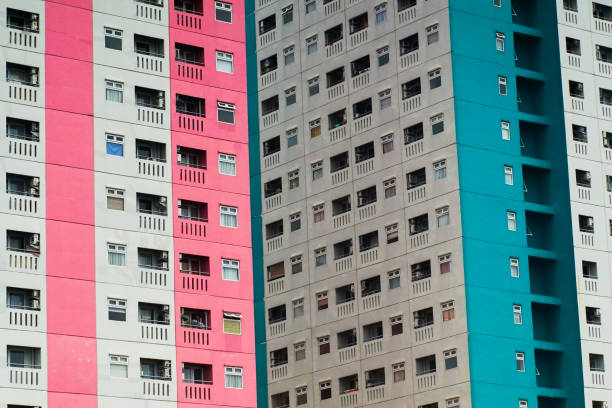 istock Colorful apartment building 1054616450