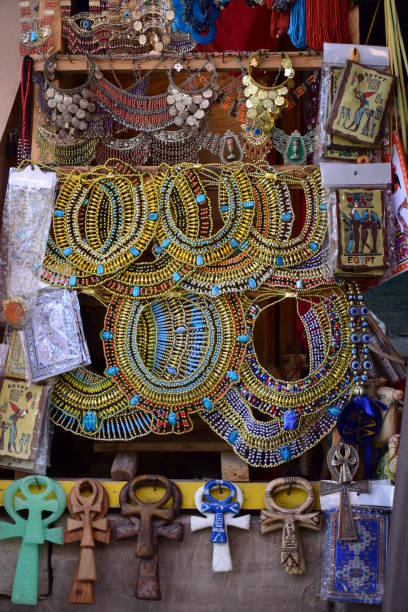 traditional local bazaar market selling handmade souvenirs for tourists