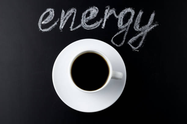 istock top view black coffee on a black background 1054618870