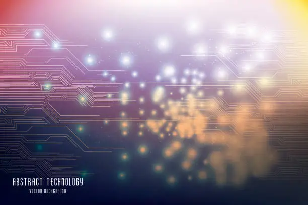 Vector illustration of Circuit board background