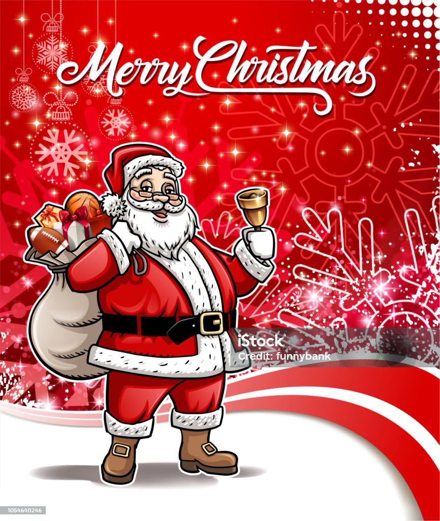 Ornate Santa Claus Wave Stock Illustration - Download Image Now - 2019,  American Football - Ball, American Football - Sport - iStock