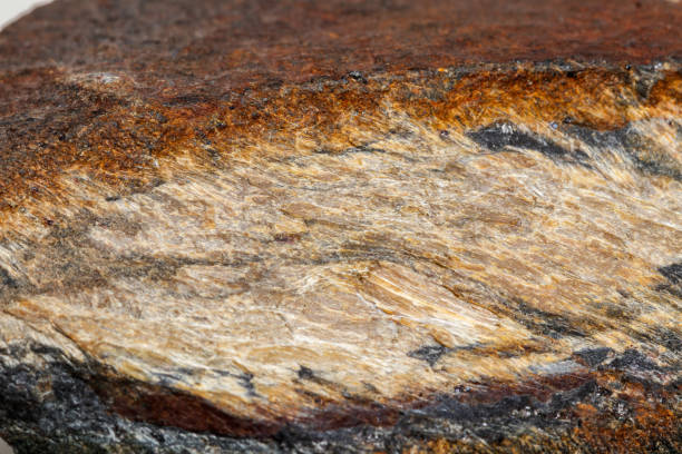 istock Macro mineral stone Snake eye in the rock a white background 1054645062