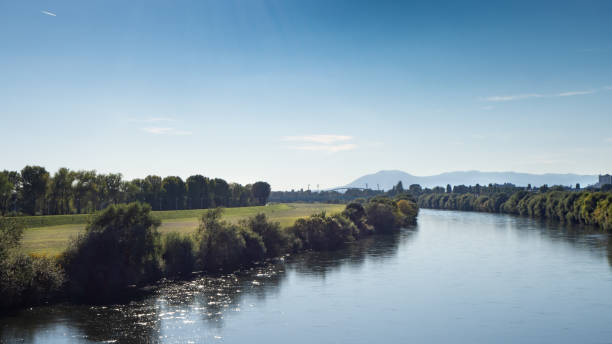 istock Tranquil river Sava in Zagreb, Croatia 1054649710