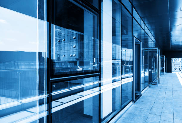 istock Empty floor and modern office building in Science and Technology Park ,chongqing,china 1054655364