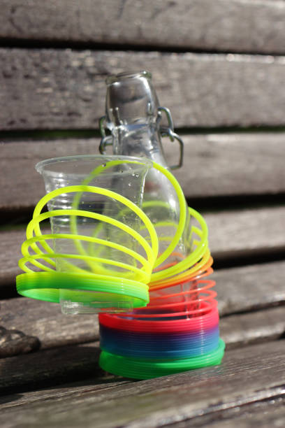 istock Disposable Glass with bottle of water 1054655670