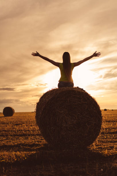 istock Young woman outdoors in a wheat field 1054663056