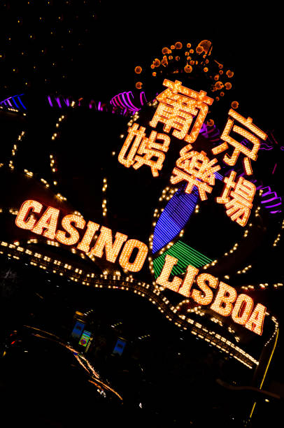 casino lisboa, macao (chine) - grand lisboa casino photos et images de collection