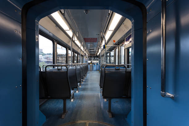 istock Interior of a light rail car 1054673766