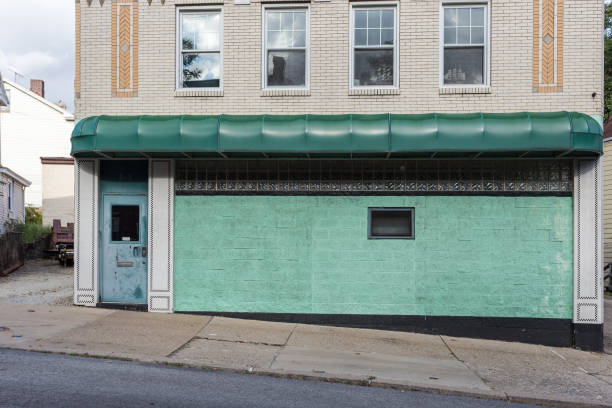 istock Building on hill with green wall 1054673808