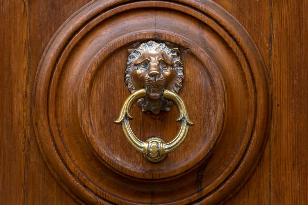istock Italy: Close up of rustic old door 1054689674