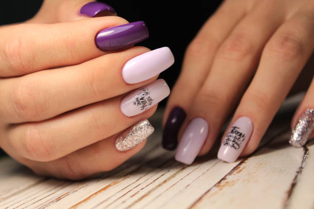 istock fashion manicure design on a beautiful texture 1054692206