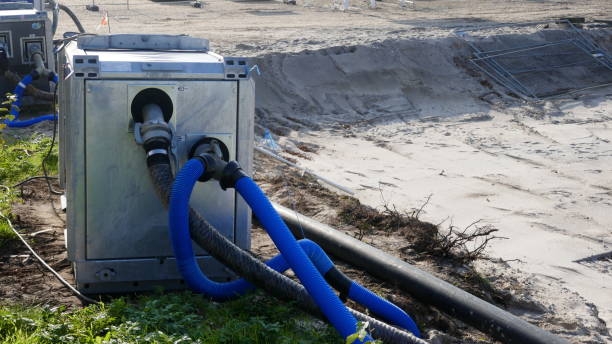 istock Machine, pump for drainage of a major construction site 1054693978