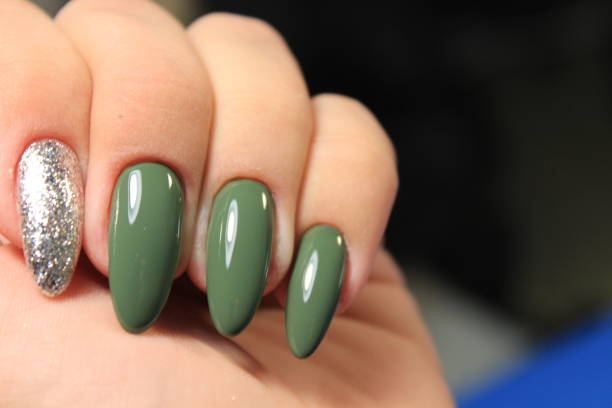 istock Women's hands with a stylish manicure. Best 1054703186