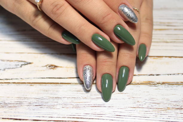 istock fashion manicure design on a beautiful texture 1054704388