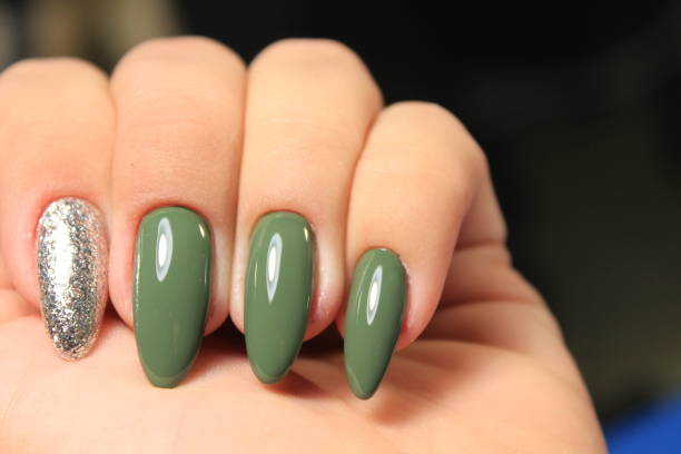 istock fashion manicure design on a beautiful texture 1054704818