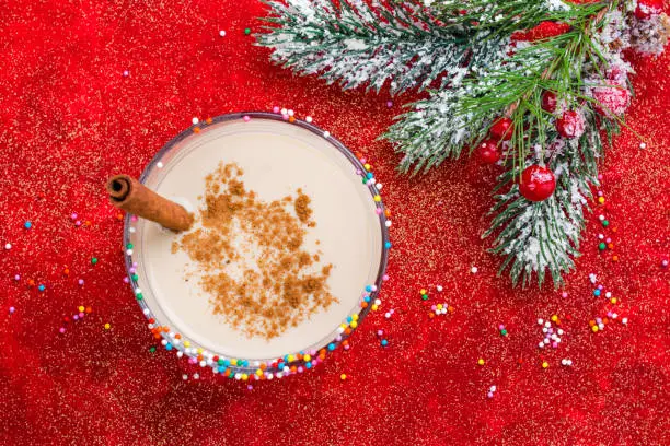 Photo of Christmas egg nog drink