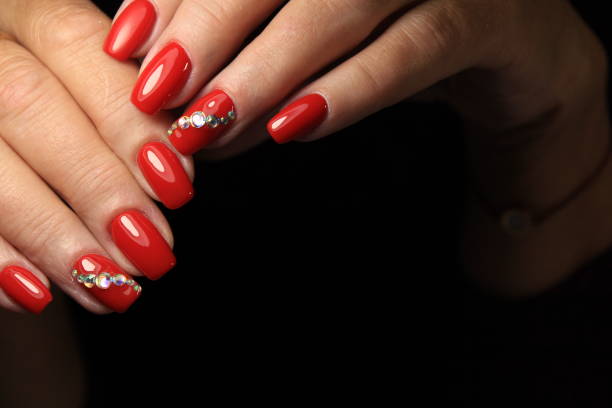 istock fashion manicure design on a beautiful texture 1054710494