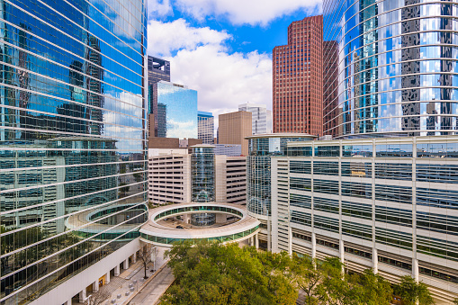 Houston, Texas, USA downtown cityscape.