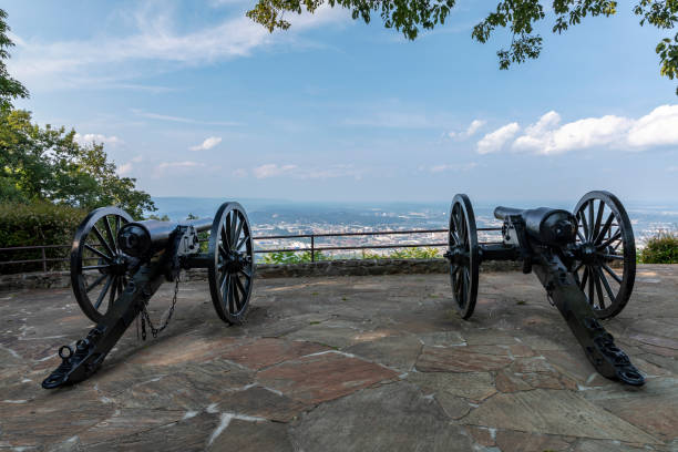 istock Civil War Cannons At Scenic Overlook 1054722546